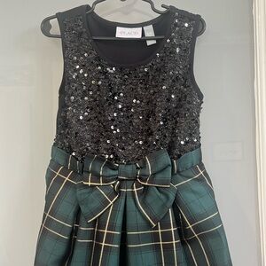 Plaid sequin fit & flare dress from Childrens Place size 5/6
